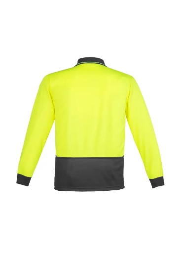 Picture of Syzmik, Unisex Hi Vis Basic Spliced L/S Polo